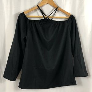 Luvyle black off the shoulder shirt medium NWT